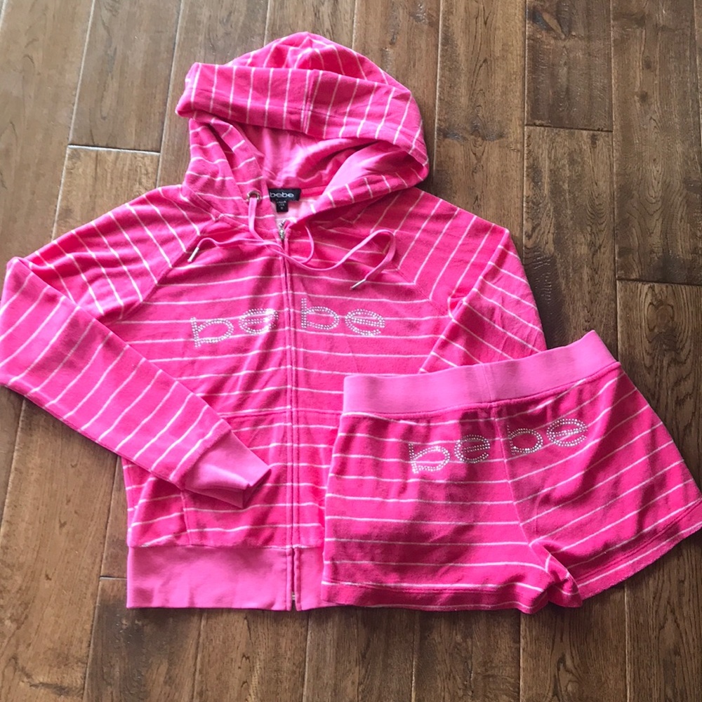 Bebe Pink Sorbet Terry Set